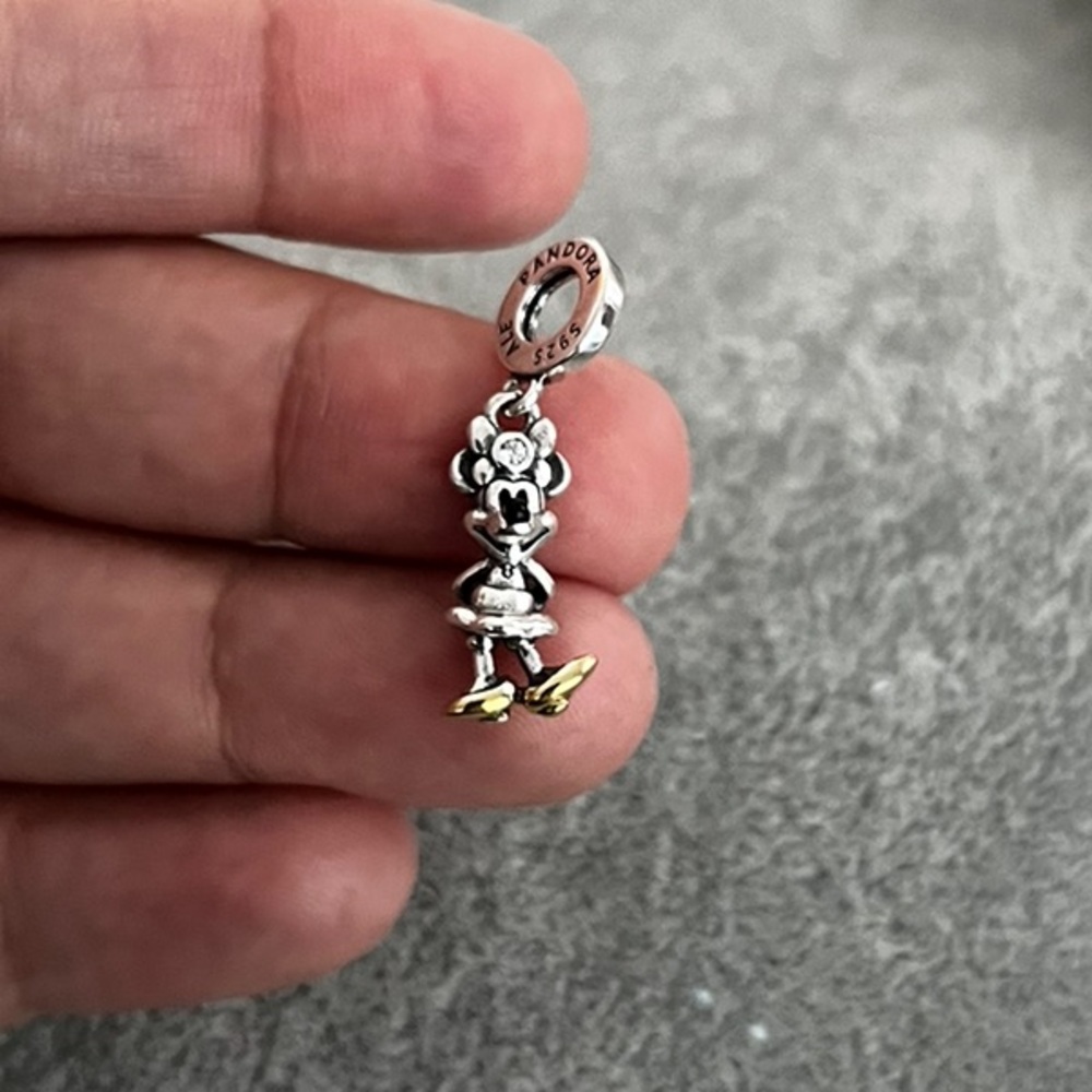 PANDORA Disney 100th Anniversary Minnie Mouse Lab-grown Diamond Dangle Charm